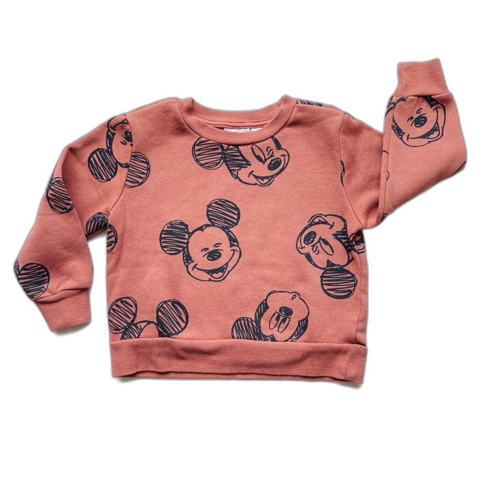 Disney Junior Happy Smiling Mickey Sweatshirt Size 2T